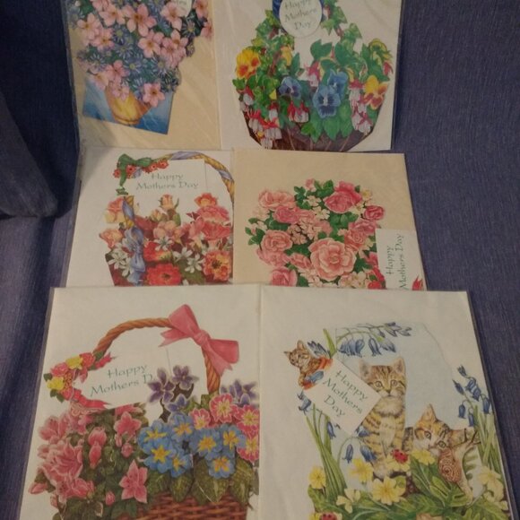 Vintage 1992 Marian Heath Greeting Cards Inc. Mother's Day x 7 New - Picture 2 of 8